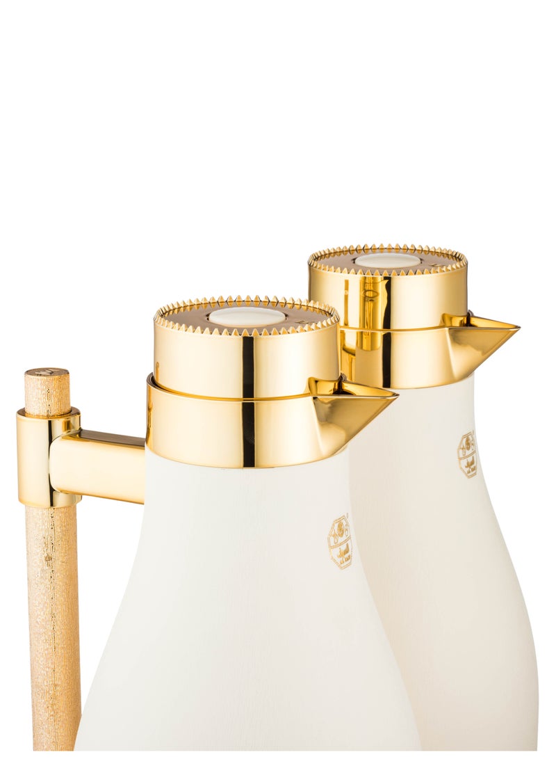 السيف  طقم ترامس أجوان من السيف مع لمسة فخامة و جمال من اللون الأبيض و الذهبي اللامع و الجميل - Image 3