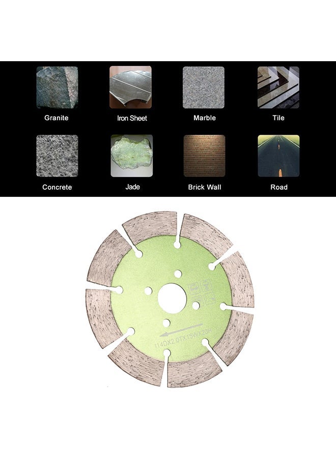 NIBEMINENT 8 Cooling Holes Diamond Cutting Disc Saw Blade Green - Image 3