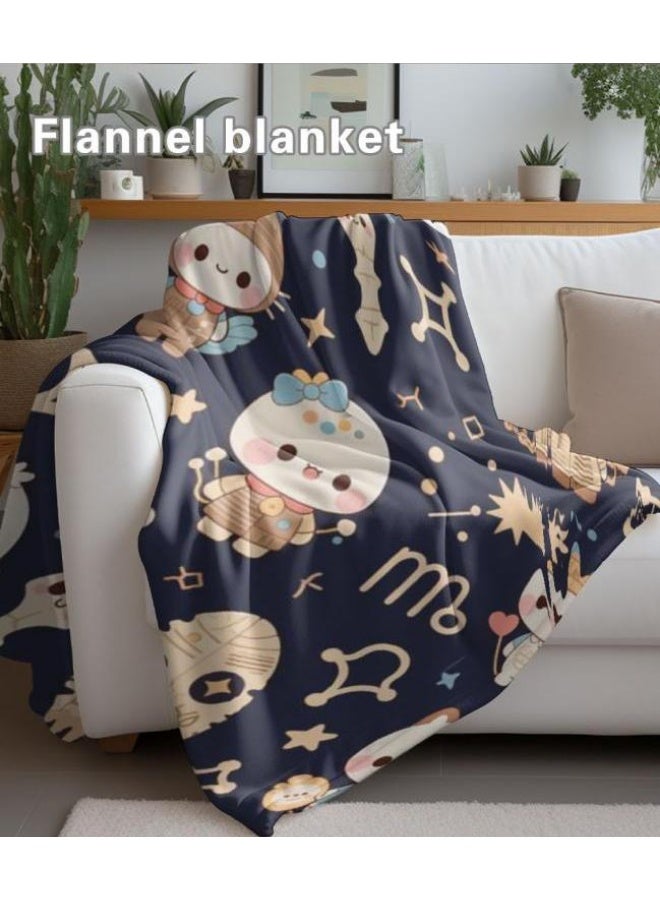 عام بطانية رقيقة من الفانيلا الكرتونية للأطفال والرضع (دافئة ومريحة، ومناسبة للنوم والألعاب) 70 سم * 100 سم - Image 5