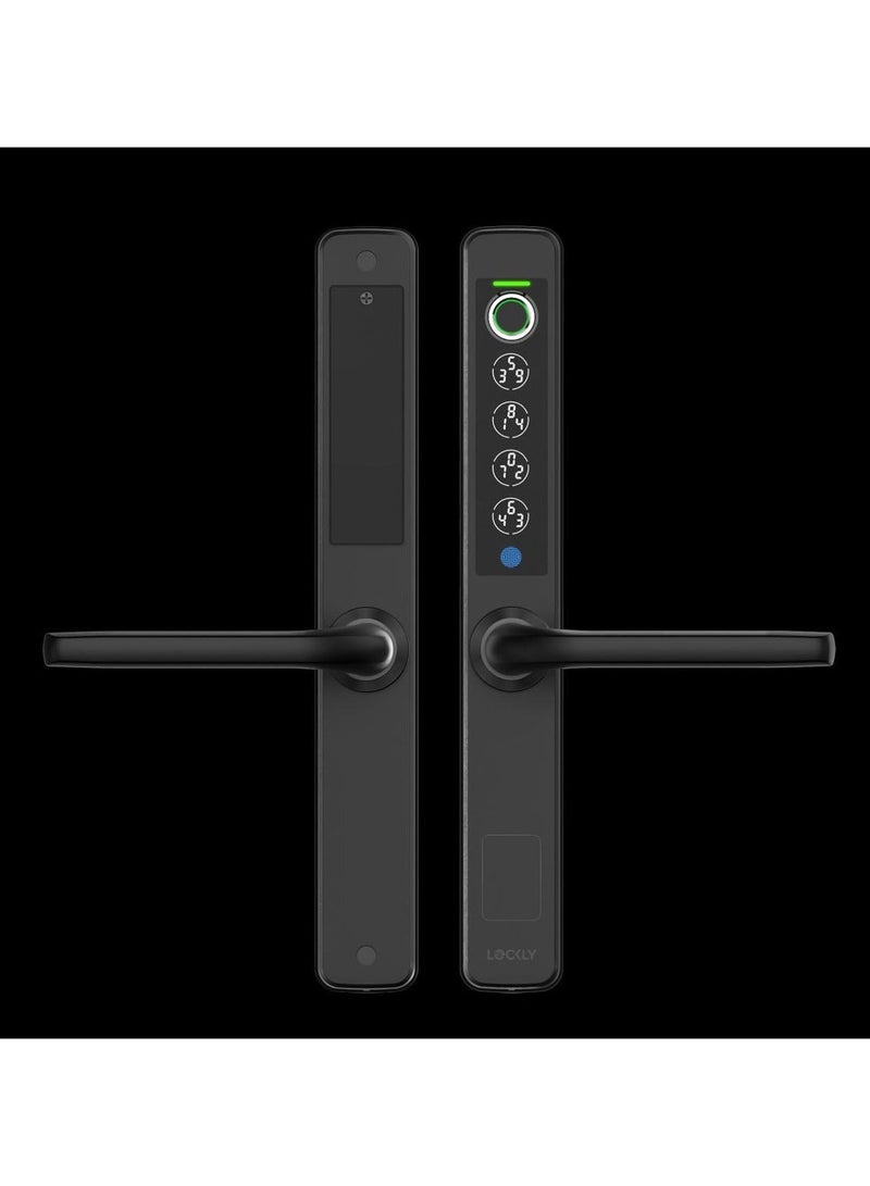 LOCKLY GUARD ANTHENA PIN GENIE, code management, app control, batteries, Google, BLE, Wi-Fi, fingerprint, offline access."