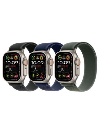 3 Pack for Apple Watch Trail Band 49mm/46 mm/45mm/44mm/42mm Nylon Woven Sport Strap for iWatch Ultra/Ultra2/Series 10/9/8/7/SE/6/5/4/3/2/1 Black/Blue/Green - pzsku/ZFB47A125D8089B135B70Z/45/_/1739196179/95cba3fb-9bfa-43cd-92ea-51a464ce2113