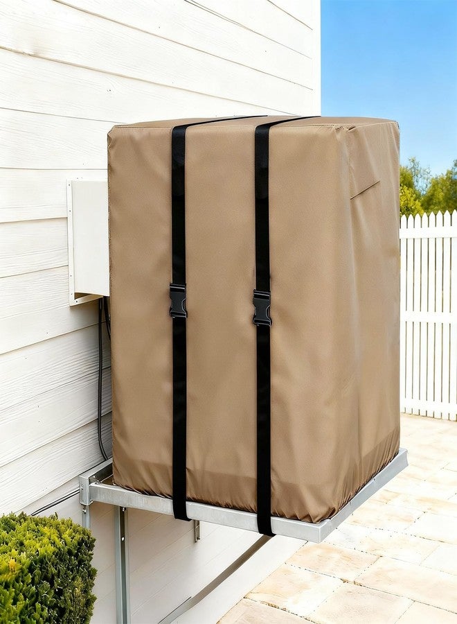 Dipurman Side Draft Swamp Cooler Cover,Equipped with 2 Covers Straps, Heavy-Duty 600D Waterproof Evaporative Cooler Cover,Side Draft Evaporative Cooler Weatherproof Covers.34"W x 34"D x 36"H - Image 1