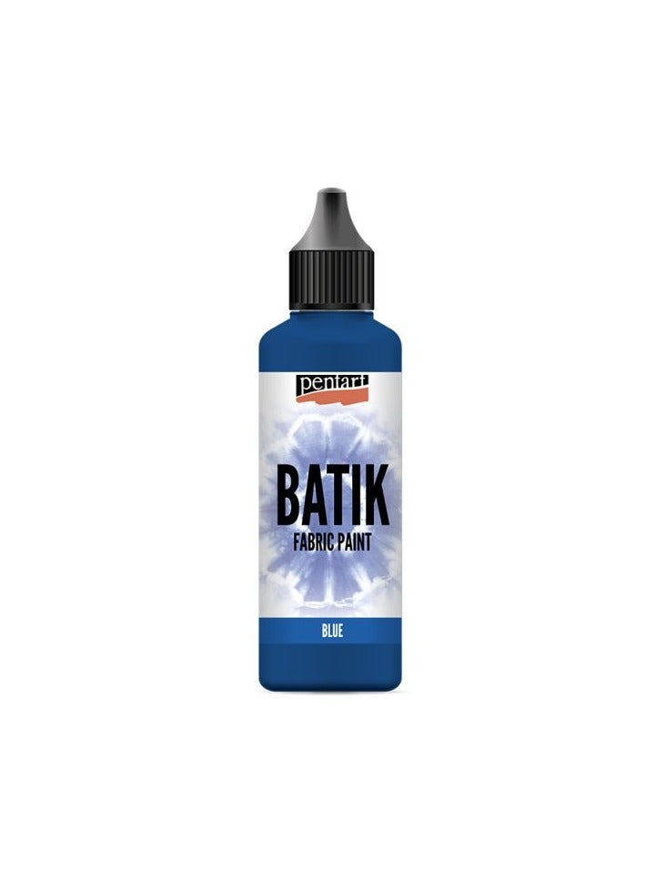 Pentart Fabric paint for batik 80 ml blue - Image 1