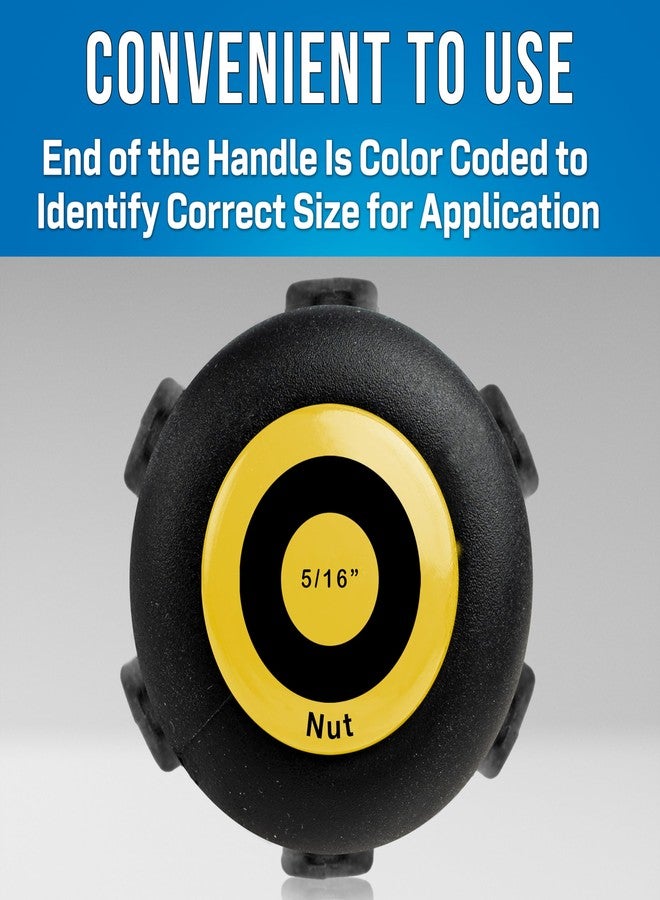 جونارد تولز ND-630516، مفك صواميل، رأس سداسي 5/16 بوصة، عمود مجوف 3 بوصات مع قبضة مريحة واسعة ومريحة، أصفر - Image 5