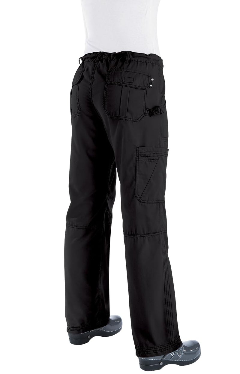 Koi Women's Lindsey Ultra Comfortable Cargo Style Scrub Pants Sizes, Black, Small/Tall - Image 2