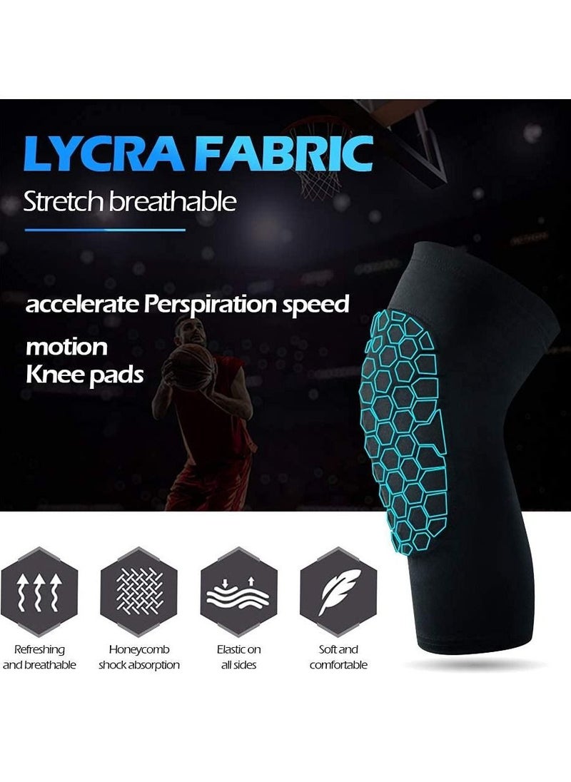 SYOSI - Basketball Volleyball Soccer Impact Knee Pads for Youth and Adults Black L size 1 pair - Image 1