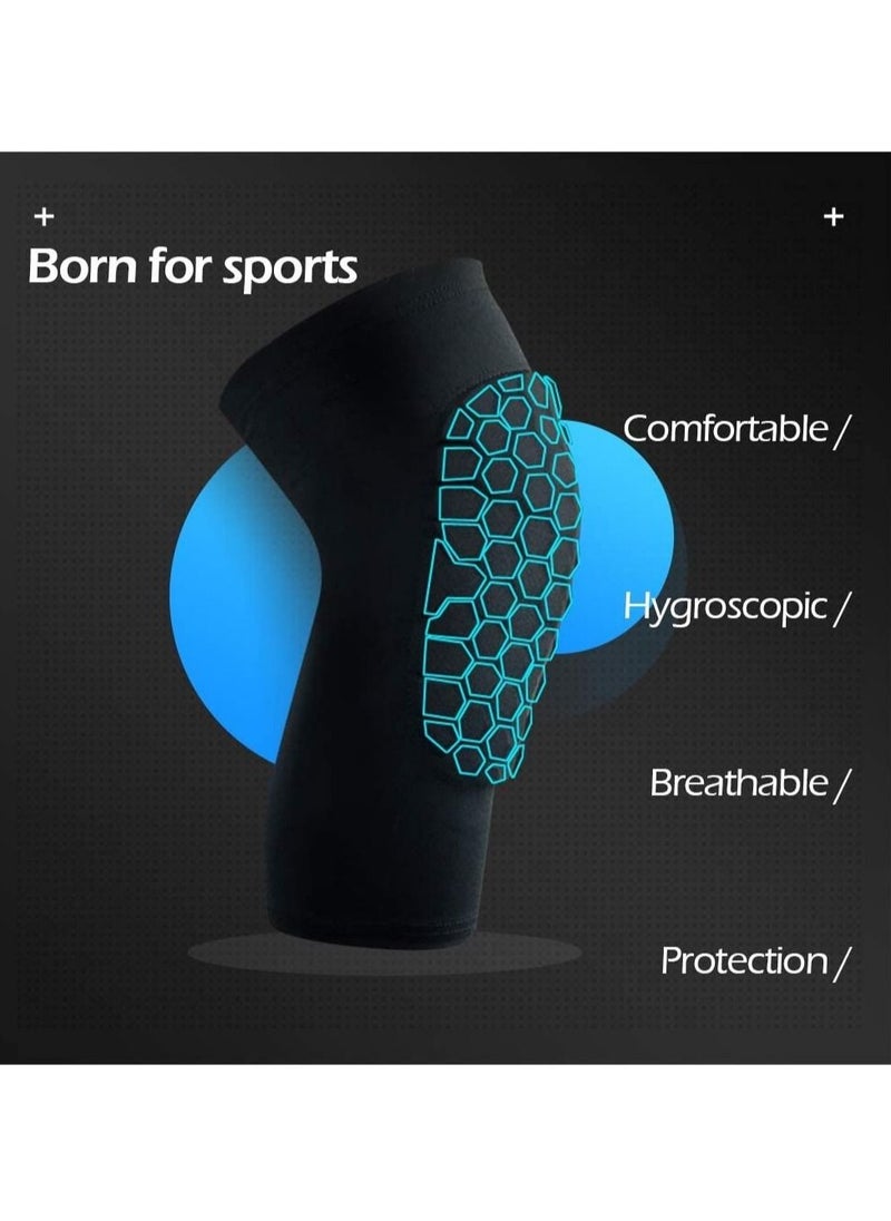 SYOSI - Basketball Volleyball Soccer Impact Knee Pads for Youth and Adults Black L size 1 pair - Image 1