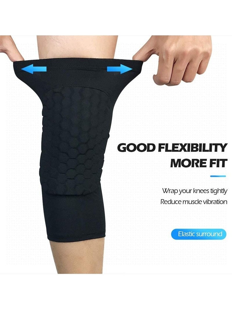 SYOSI - Basketball Volleyball Soccer Impact Knee Pads for Youth and Adults Black L size 1 pair - Image 1