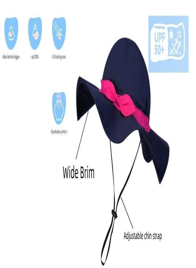 Vimeet Kid Baby Summer Hat Baby Sun Hat Toddler Beach Hat Baby Bucket Hat White - Image 2