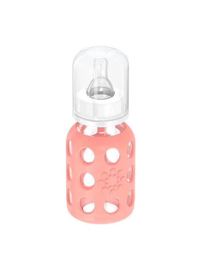 Lifefactory Glass Baby Bottles with Silicone Protection - 3-Pack, 4 Ounce Bottles, (1- Lavender, 1- Mint & 1- Cantaloupe) - Image 3