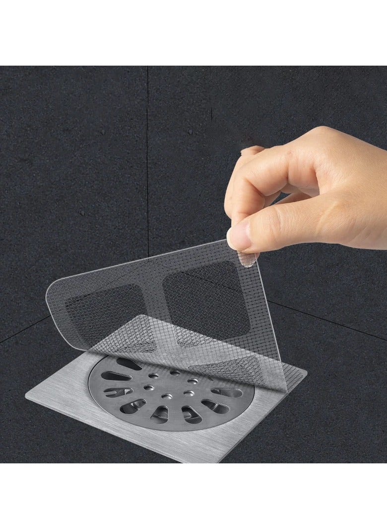 20pcs Anti Blocking Filter Screen Hair Catcher Drain Strainer Kitchen Bathroom Disposable Floor Drain Sticker - Image 3