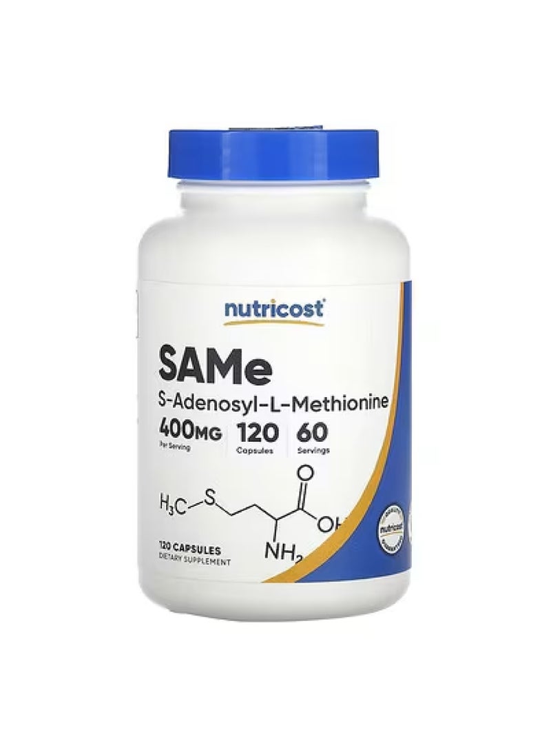 SAMe، 120 كبسولة (200 ملغ لكل كبسولة)