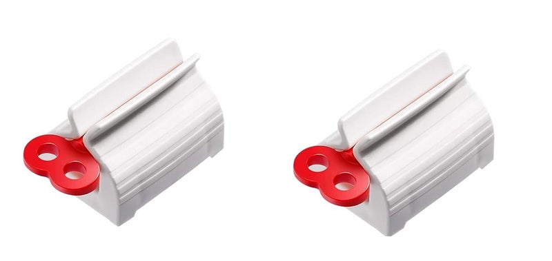 Oblivion Plastic Toothpaste seat Holder for Bathroom |Toothpaste Dispenser Rolling Tube/Toothpaste seat Holder/Toothpaste Dispenser for Bathroom - Multicolor (Pack of 2) - Image 1