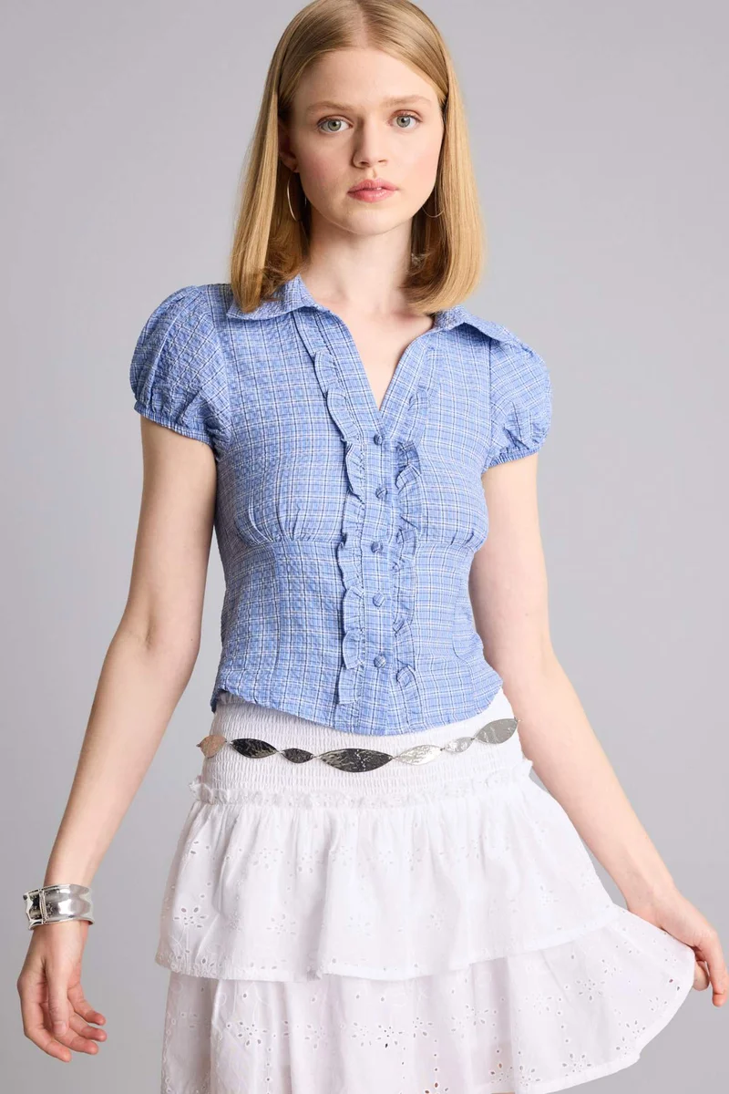 ديفاكتو Fitted Short Sleeve Shirt