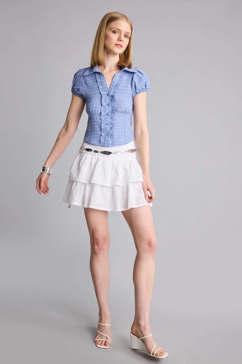 ديفاكتو Fitted Short Sleeve Shirt