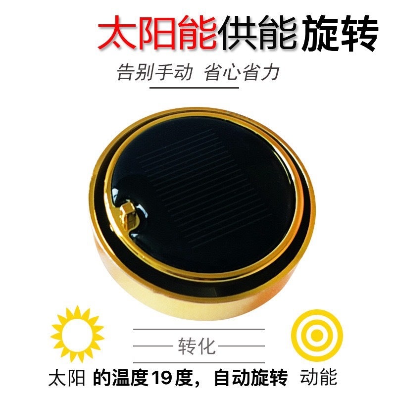 2025 Popular Solar Double-Ring Suspended Car Perfume Creative Car Aromatherapy Car Perfume Ornaments - Image 3