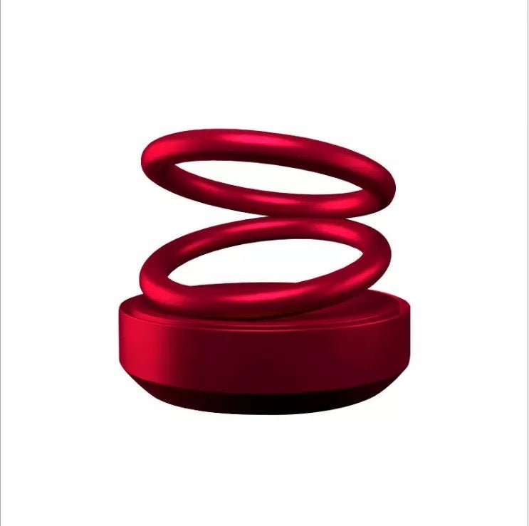 2025 Popular Solar Double-Ring Suspended Car Perfume Creative Car Aromatherapy Car Perfume Ornaments - Image 1