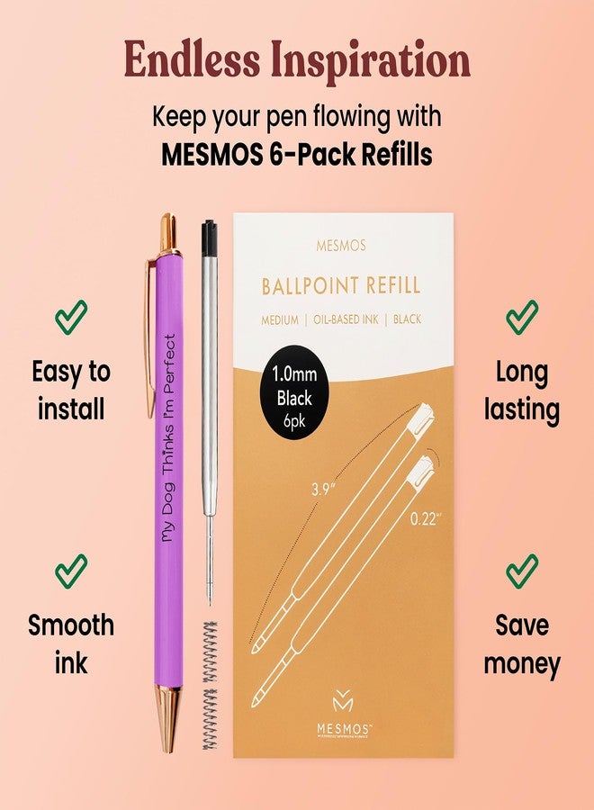MESMOS 3-Pack Dog Mom Gifts, Mothers Day Gifts for Mom, Fancy Pens for Women, Dog Lovers Gift for Women and Owners, German-Made Ink Ballpoint Pens, Swiss-Made 1mm Medium Tip - Image 5