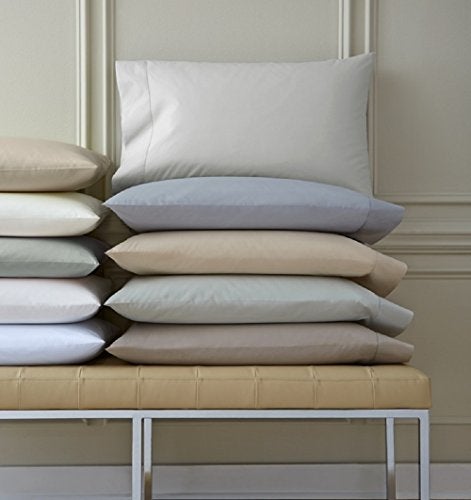 Celeste Linens by SFERRA King Pair Pillowcases, White - Image 1