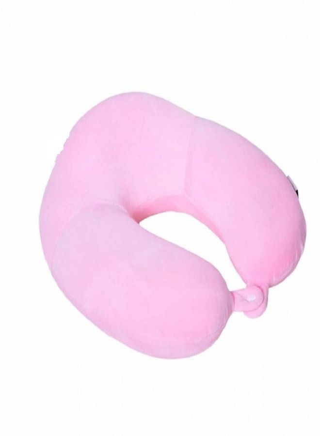 وسادة رقبة ناعمة بوليستر وردي 45x45سم