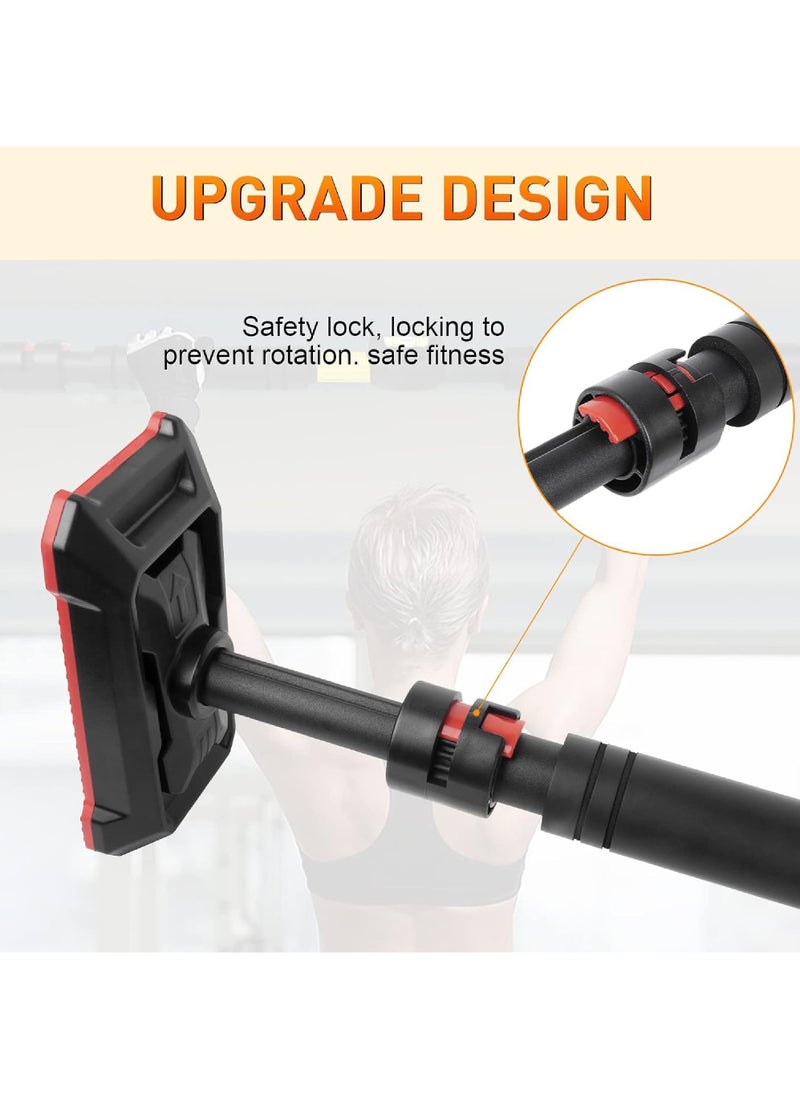 Rock Pow Pull Up Bar for Doorway Upgraded Chin Up Bar Hanging Exercise Bar Adjustable Upper Body Trainer Workout Bar Strength Training Equipment for Home Indoor No Screw Installation  - Image 5