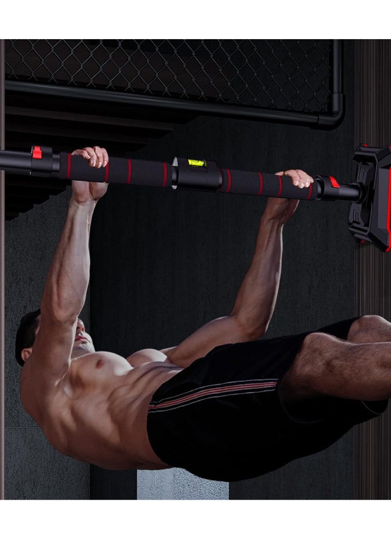 Rock Pow Pull Up Bar for Doorway Upgraded Chin Up Bar Hanging Exercise Bar Adjustable Upper Body Trainer Workout Bar Strength Training Equipment for Home Indoor No Screw Installation  - Image 2