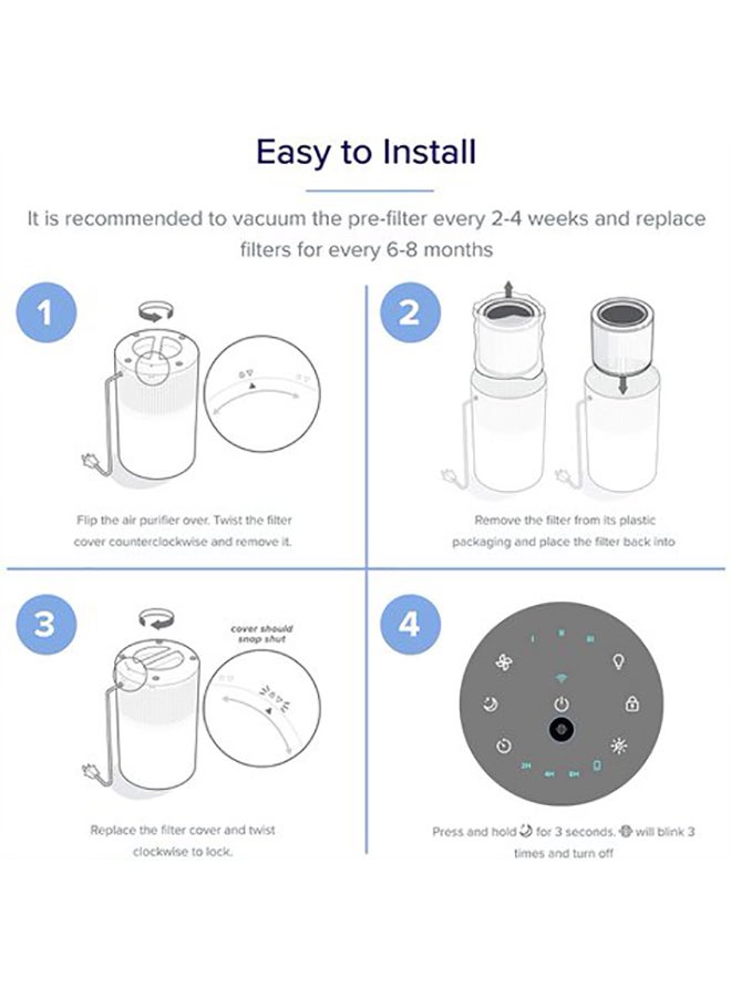 LEVOIT Core 200S True HEPA 3-Stage Original Replacement Filter, Core 200S-RF White Core-200S-RF White - Image 4