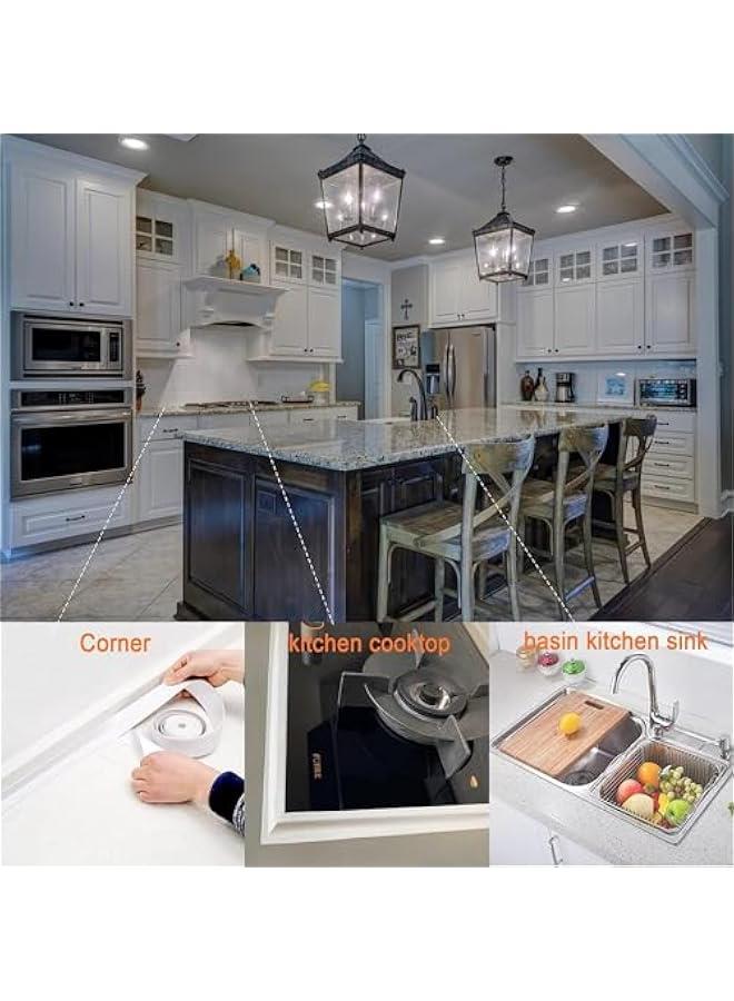 FYLX Sealing TapeBathroom Sealing Tape Waterproof Mold Length 32m Wide 38cm) Moistureproof High Adhesion Kitchen Bathroom Sealing Tape Kitchen Sink Bathroom MoistureProof Sealing Sticker - Image 5