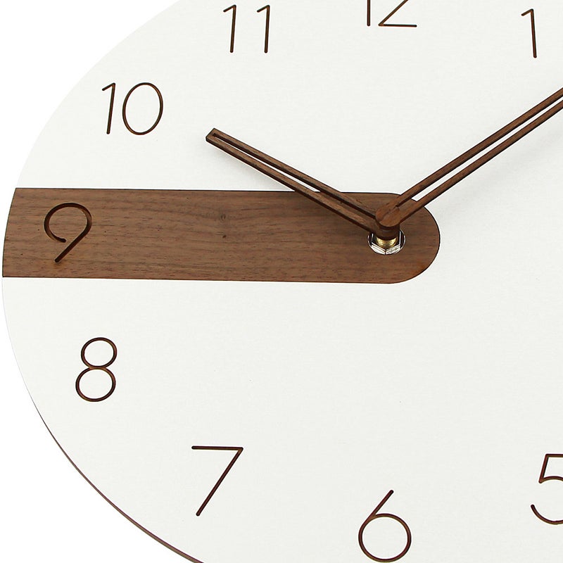 Japanese-Style Modern Household Simple Wooden Creative Wall Clock Mute Wooden Clock Living Room Clock Decorative Wall Watch Wooden Clock - Image 5