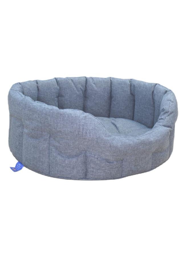 Moro Moro Round Linen Pet Bed – Breathable & Durable with Removable Cushion 