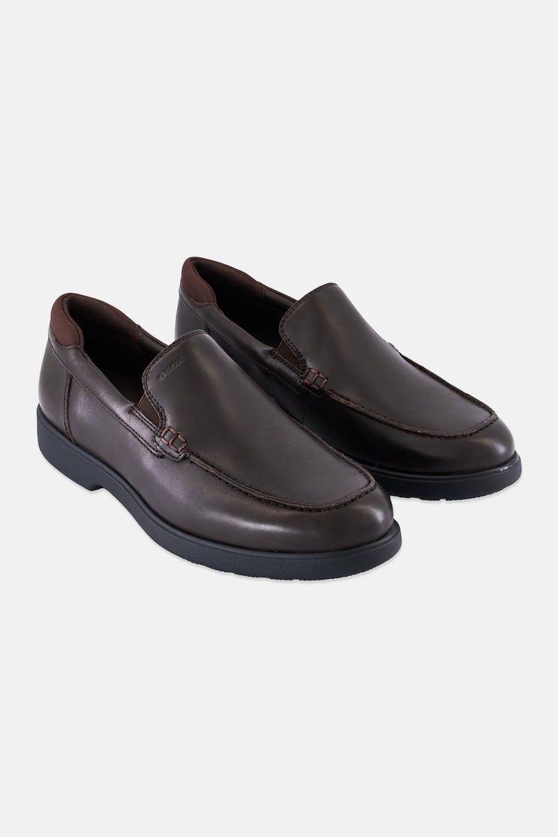 GEOX Men U Spherica EC11 Lace Up Casual Shoes, Dark Brown, Dark Brown  - Image 1