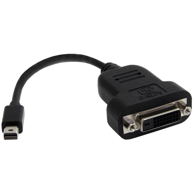 Startech.com StarTechcom MDP2DVIS Mini DisplayPort to DVI Adapter 1080p Single Link Active Mini DP Thunderbolt to DVI Monitor Adapter - Image 2
