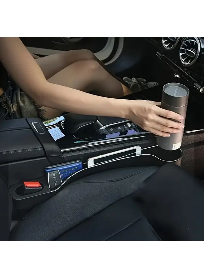 2pcs Crimson Car Seat Gap Cup Holder Leakproof PC Material Organizer Storage - Image 4
