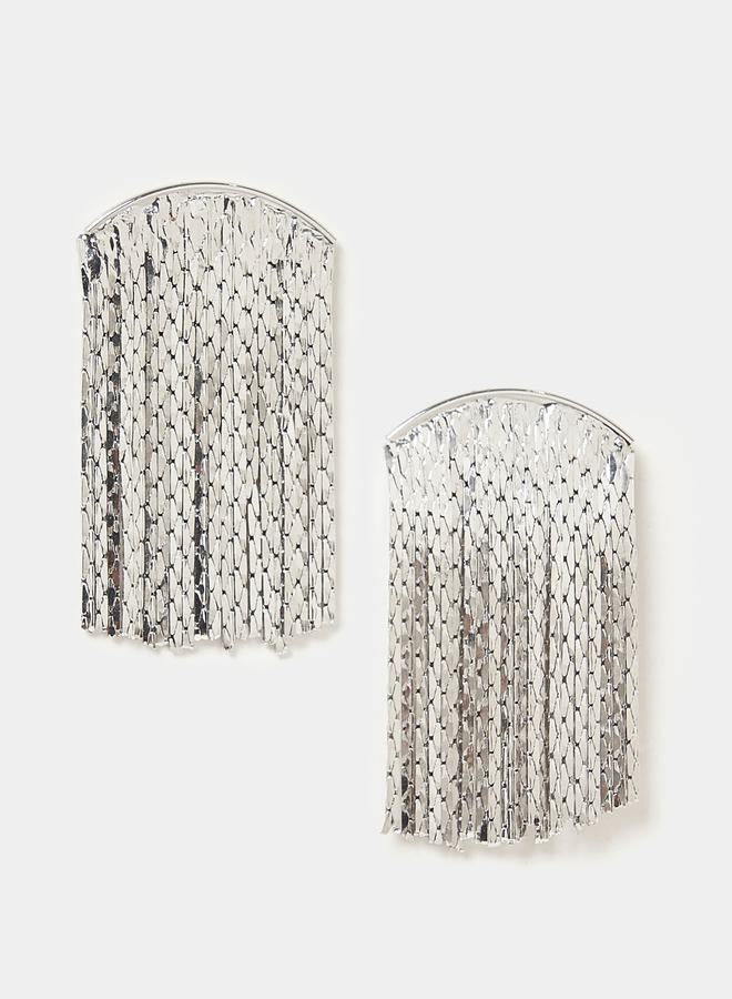 Styli Wide Tassel Earrings - Image 1