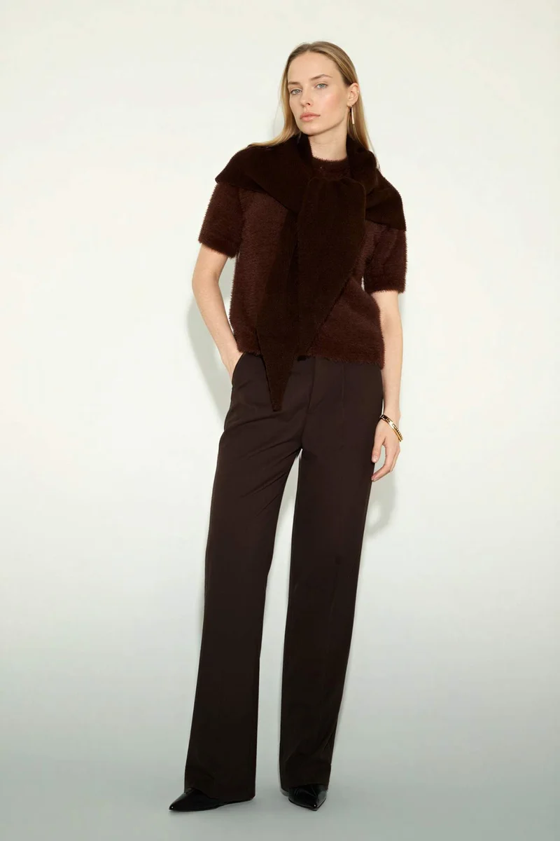 DeFacto Regular Fit Crew Neck Knitwear Cardigan