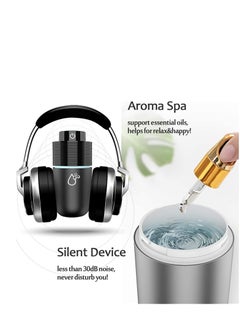 Excefore Car Diffuser Usb Plug In Car Humidifier Essential Oil Diffuser Mini Portable Aromatherapy Cup Holder 7 Colors LED Lights Car Humidifier Diffuser for Vehicle Office Travel Home 200mL  - Image 3