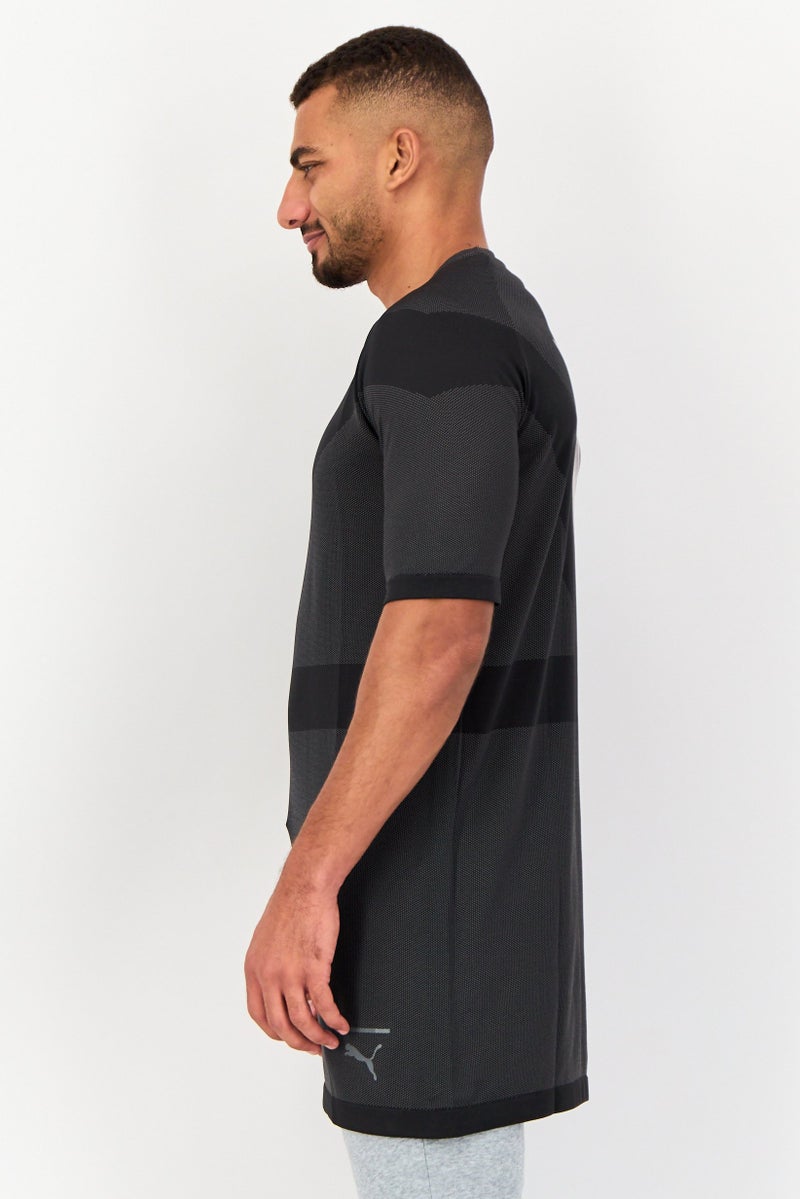 PUMA Men Sportswear Fit Short Sleeve Training T-Shirt, Heather Black - Image 3