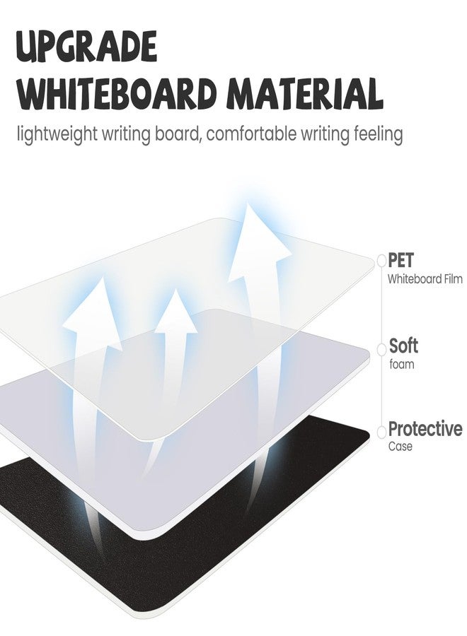 AGM Portable White Board Dry Erase, Double Sided Folding Whiteboards with Pen, Mini Portable Dry Erase Board for Study, Meeting, Doodling, Planning, Black - Image 5