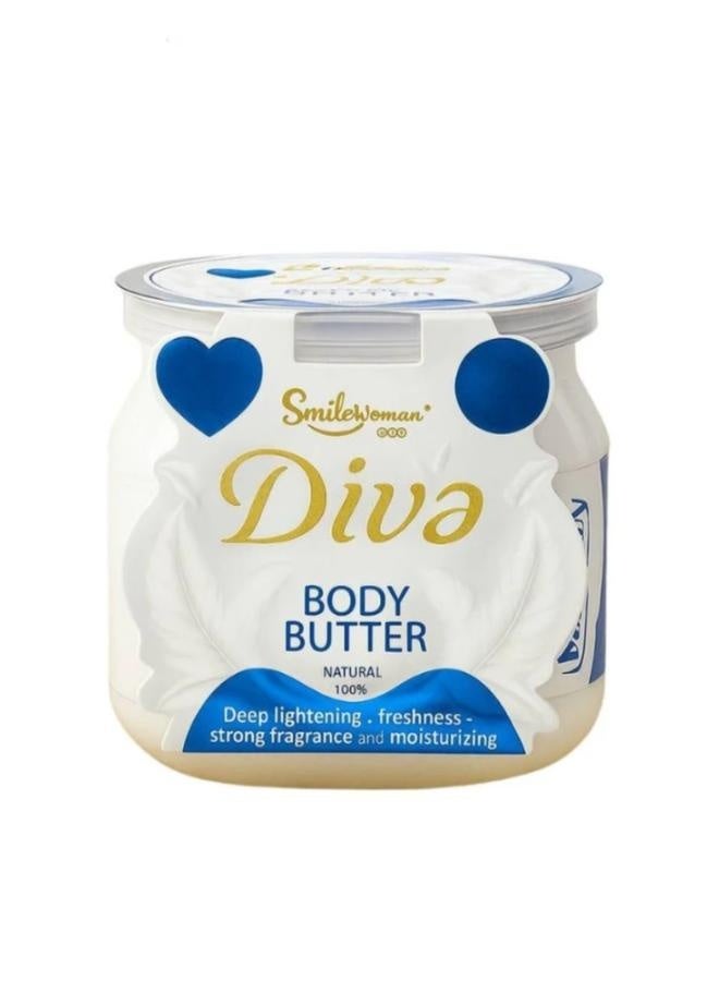 smileheavenglow Diva Natural Body Butter, 450ml - Deep Lightening & Moisturizing - Image 1