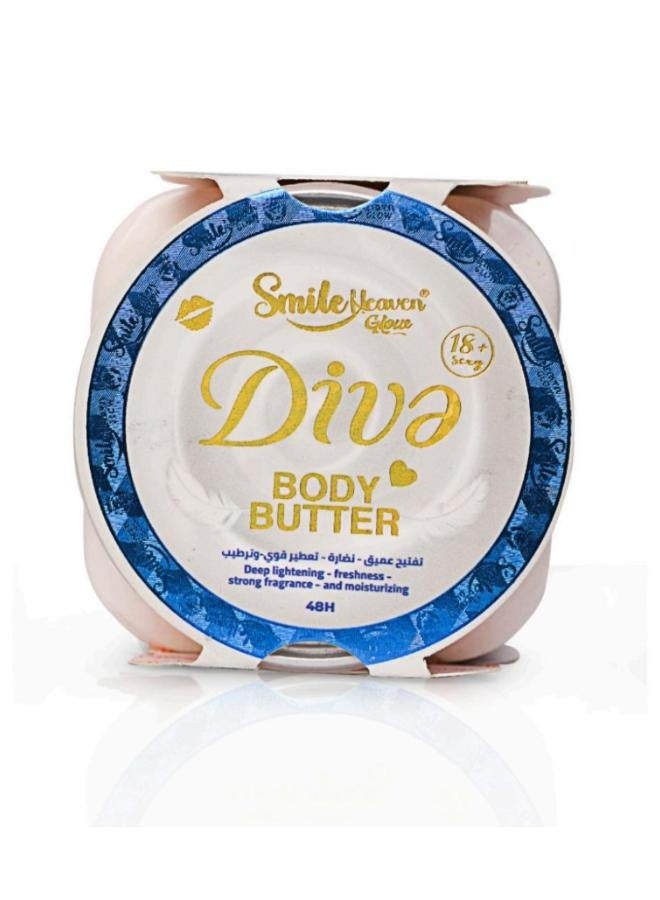 smileheavenglow Diva Natural Body Butter, 450ml - Deep Lightening & Moisturizing - Image 2