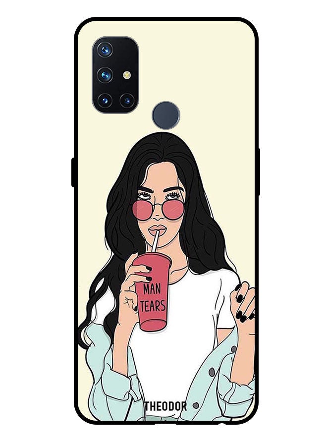 Theodor Protective Case Cover For OnePlus N10 5G Girl Drinking Coffee - Image 1
