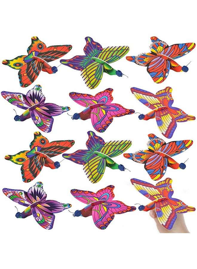 ArtCreativity Foam Butterfly Gliders For Kids Set Of 12 Kids’ Flying Toys In Assorted Designs Outdoor Toys For Boys And Girls Princess Party Favors Goody Bag Fillers Classroom Teacher Rewards - Image 2