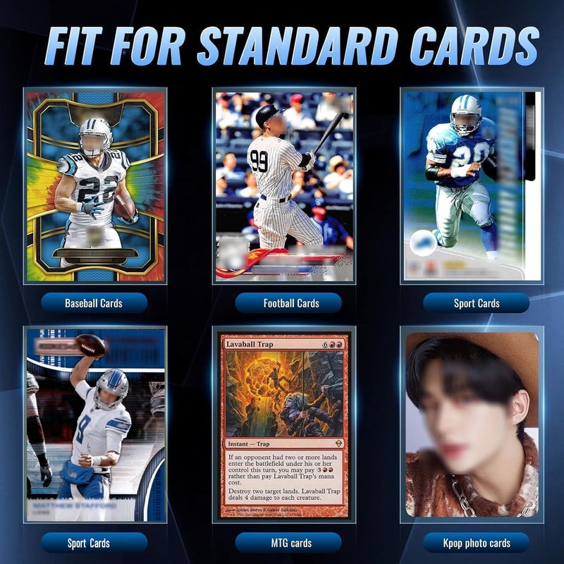 SEFOWG 1200ct Clear Card Sleeves for Trading Cards, Baseball Sports Soft Sleeves, Ultra Soft Plastic Card Protector Sleeve for Football, MTG, PKM, Game, Standard Cards - Image 4