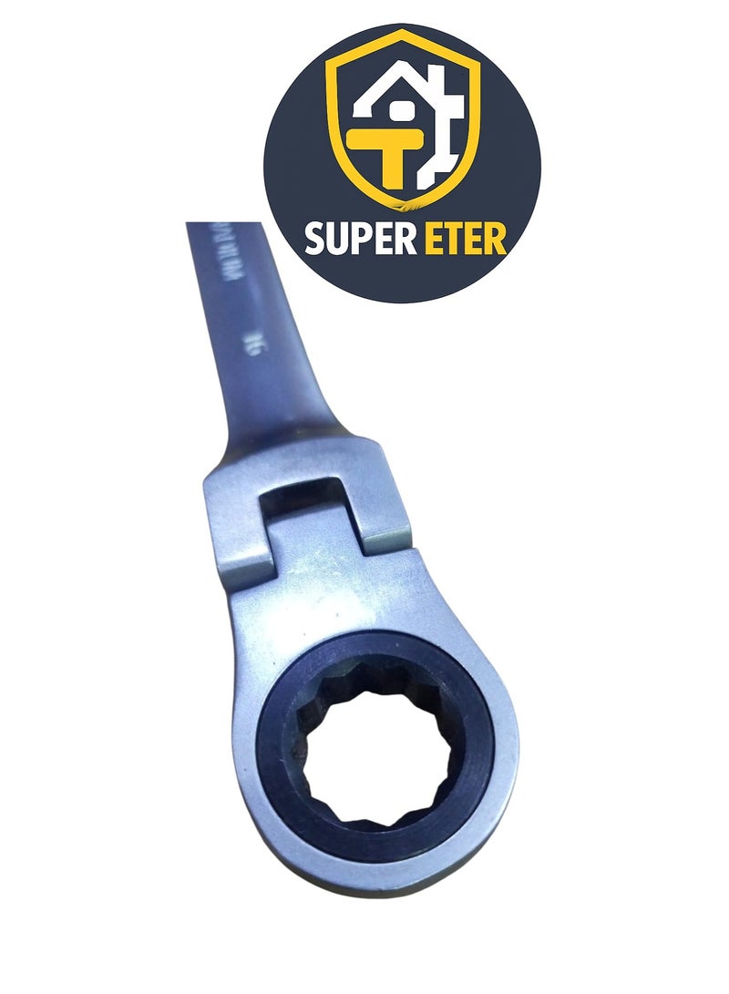YDS SUPER ETER Flexible Head Combination Wrench 16 mm – Chrome Vanadium Steel – Model 10005006 – 225 g - Image 3