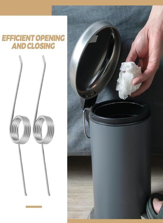 FUNOMOCYA 4 Pcs Lot Garbage Can Adjustable 3 Coils Stainless Steel 304 Torsion Spring Small Springs Compression Suitable for Universal Garbage - Image 2