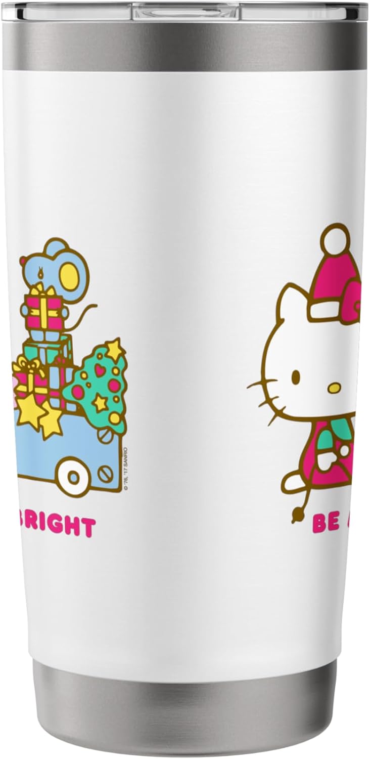 Hello Kitty Hello Kitty Merry and Bright Christmas Tee Shirt Stainless Steel Insulated Tumbler  - Image 4