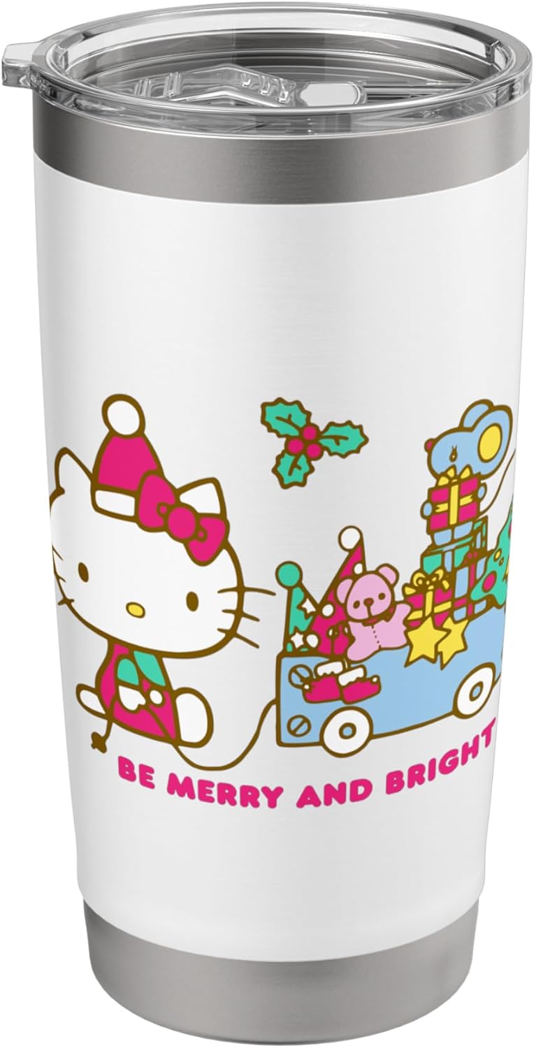 Hello Kitty Hello Kitty Merry and Bright Christmas Tee Shirt Stainless Steel Insulated Tumbler  - Image 1