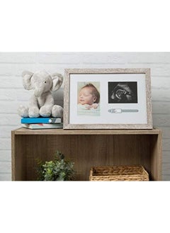pearhead Bracelet Id Photo And Sonogram Frame Baby Ultrasound Photo Frame Rustic  - Image 2