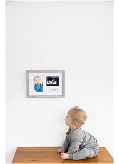pearhead Bracelet Id Photo And Sonogram Frame Baby Ultrasound Photo Frame Rustic  - Image 3