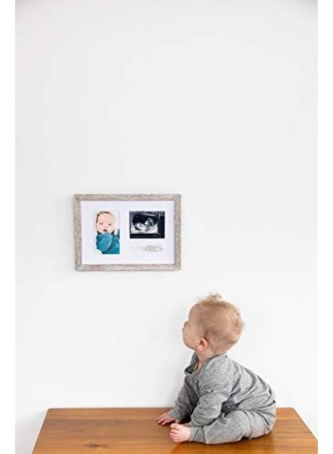 pearhead Bracelet Id Photo And Sonogram Frame Baby Ultrasound Photo Frame Rustic - Image 3